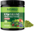 NATURELO Raw Greens Superfood Powder for Energy and Health
