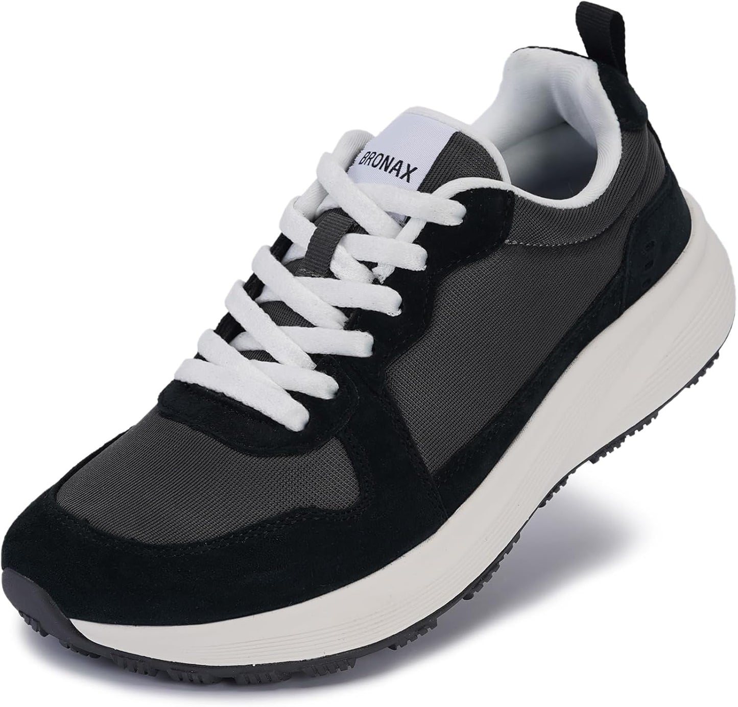 BRONAX Womens Wide Toe Box Athletic Casual Shoes for Comfort
