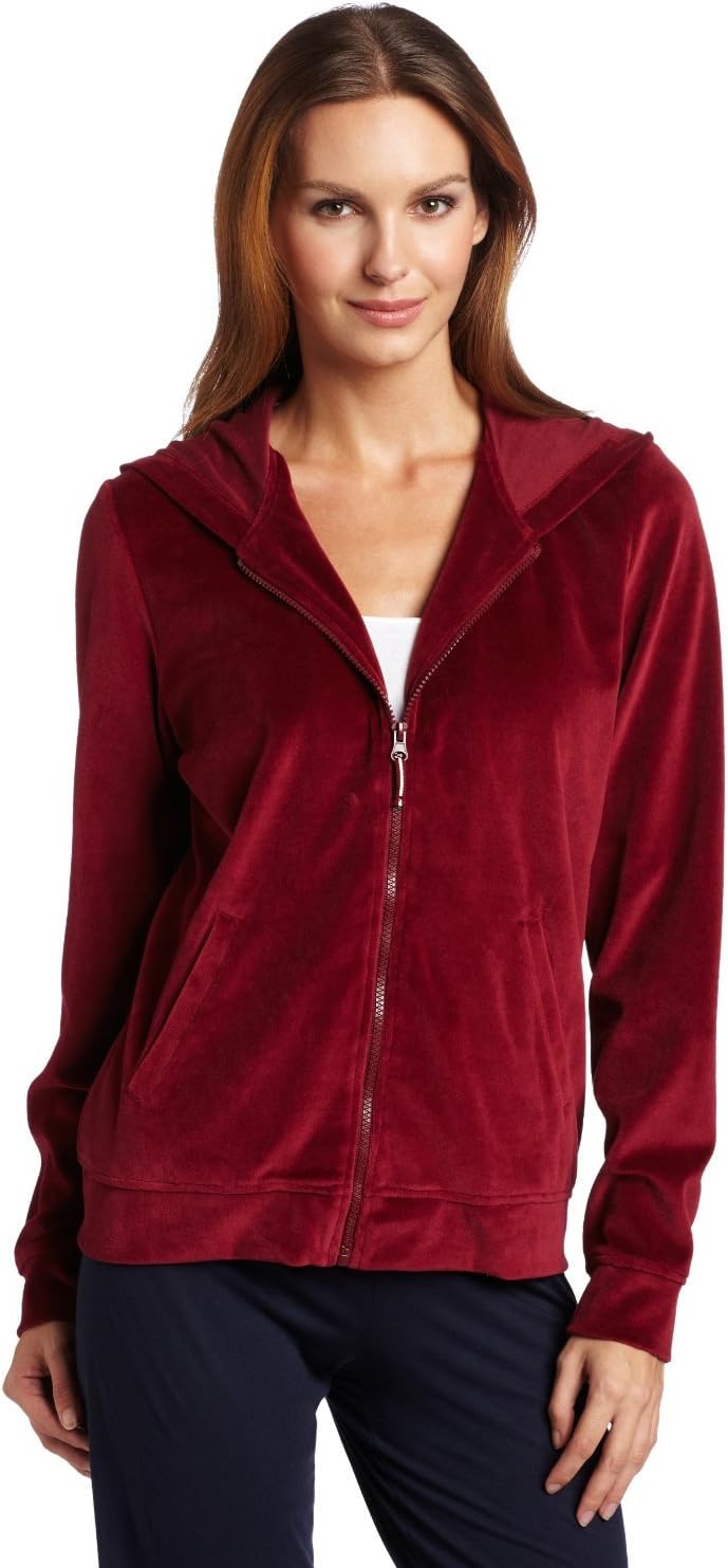 Nautica Women's Velour Hoodie - Cozy Sleepwear