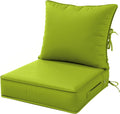 Outdoor Patio Chair Cushions Set 22 x 22 x 4 - Waterproof, Fade