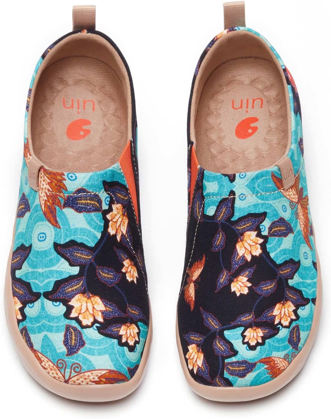 UIN Women's Blossom Slip On Shoes Colorful Comfortable Sneakers