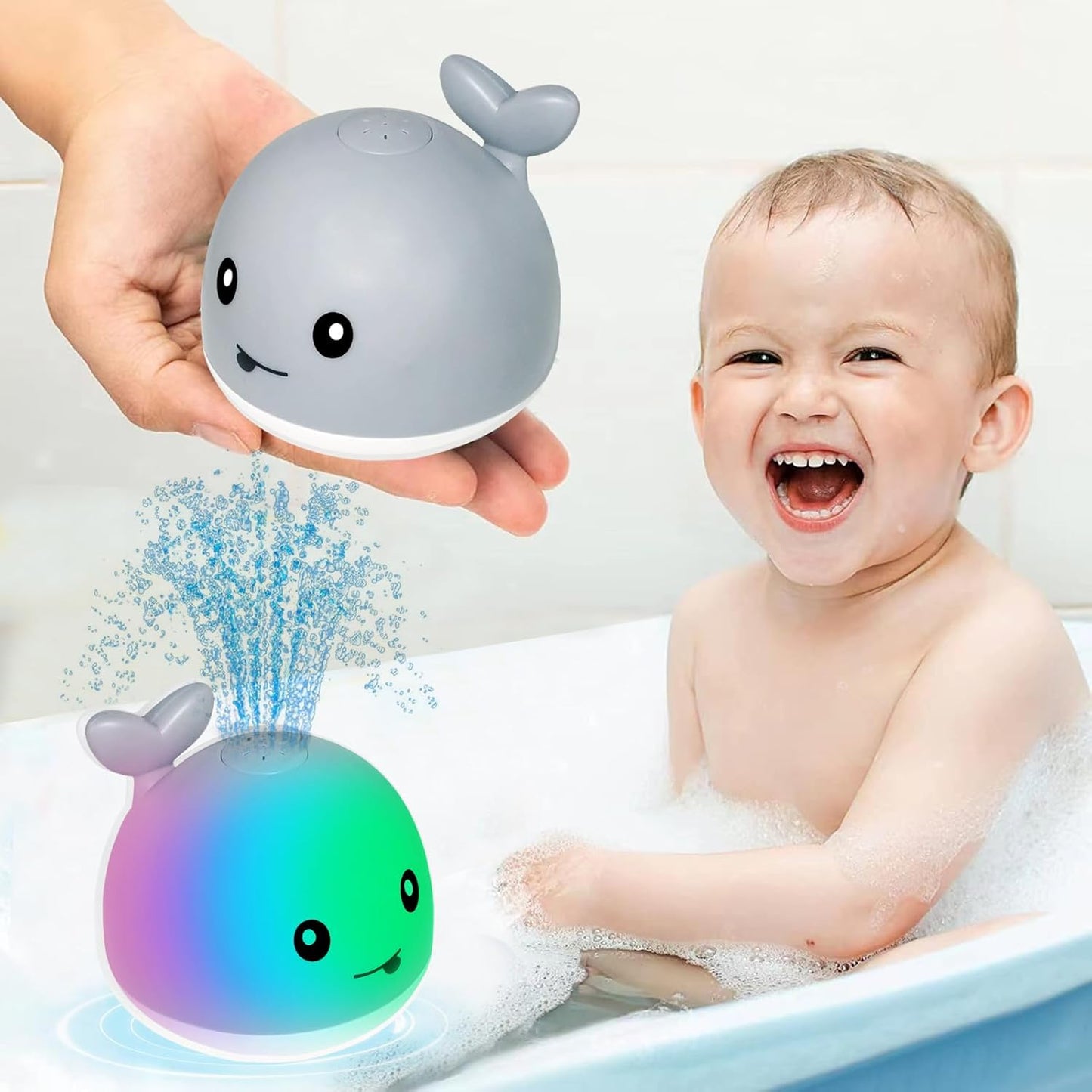 Light Up Whale Bath Toy: Fun Fountain for Baby Bath Time