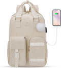 MATEIN Cute College Backpack for Girls with USB Charging Port