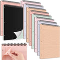 10 Pack 8.5 x 11 Top Spiral Legal Pads - College Ruled Notepads
