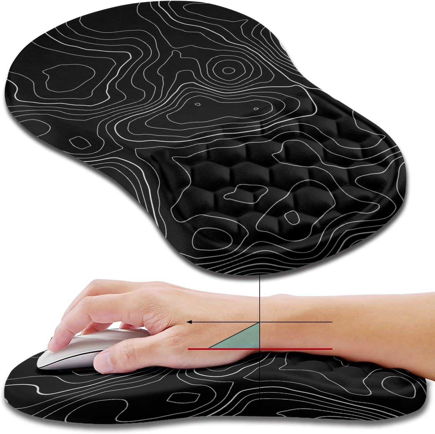 Memory Foam Mouse Pad for Carpal Tunnel Relief