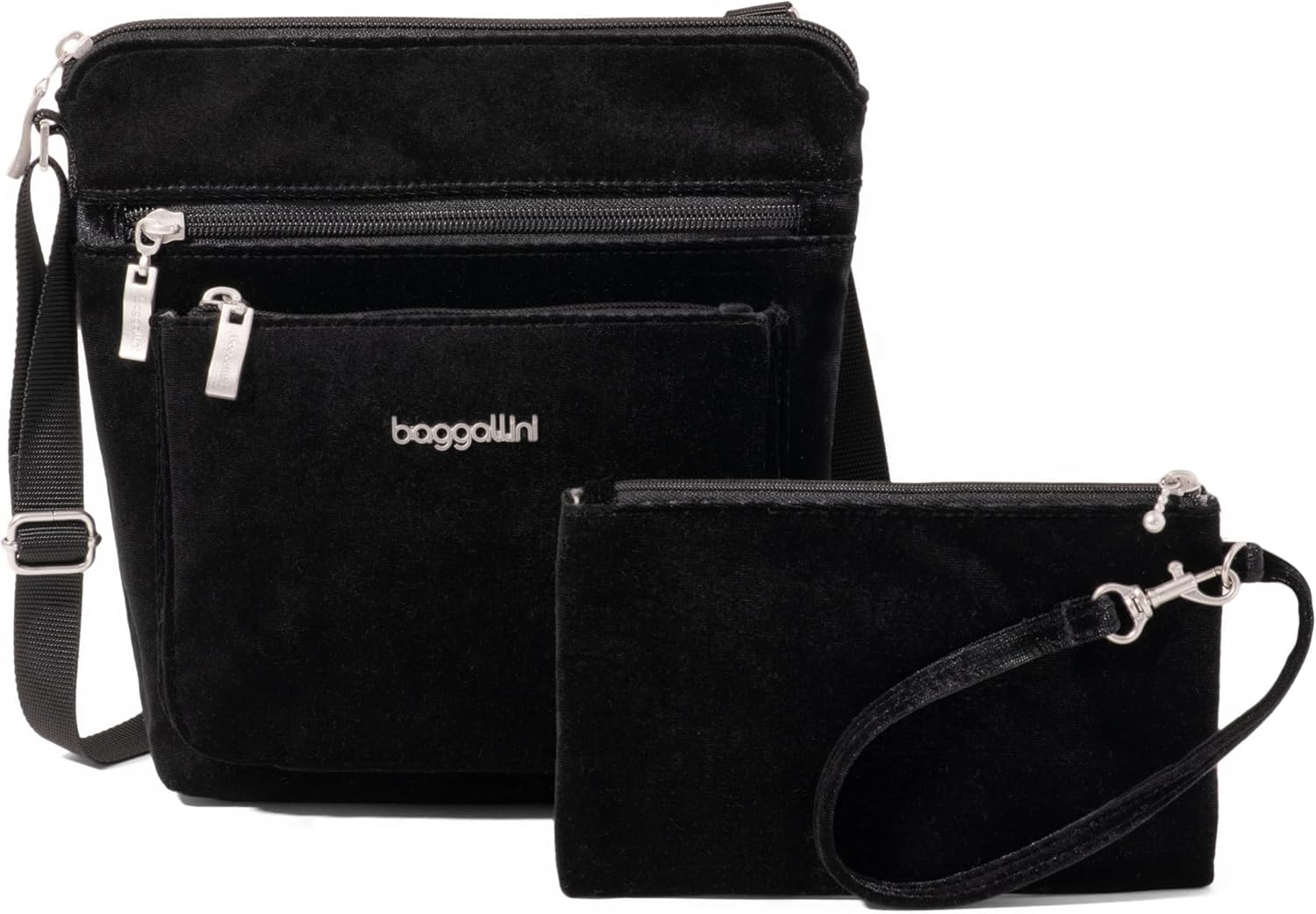 Baggallini Pocket Crossbody Bags for Women - Lightweight Travel Purse