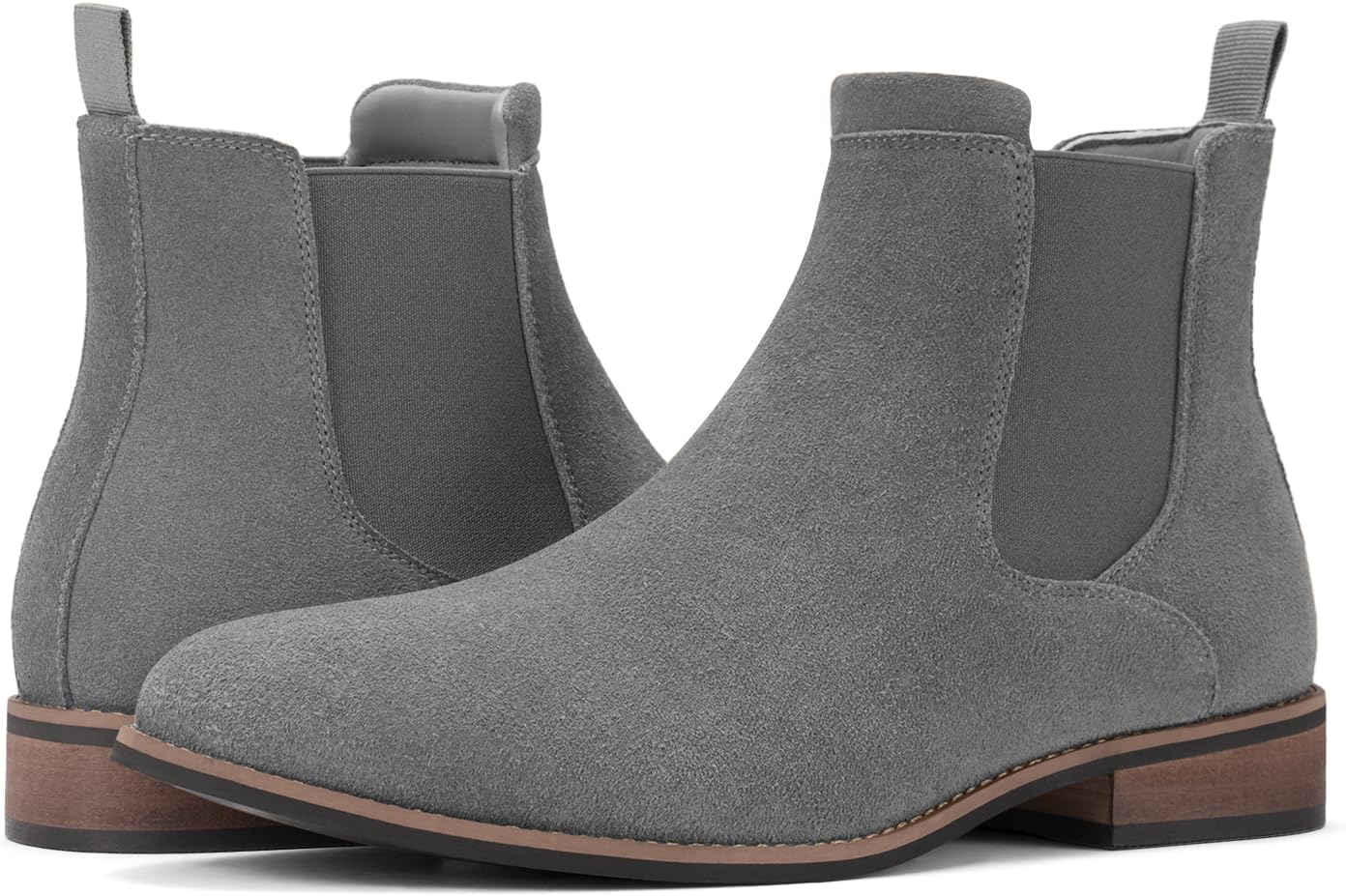 Rollda Mens Chelsea Boots: Stylish Suede Casual Ankle Boots