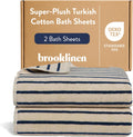 Super-Plush Turkish Cotton Bath Sheets Set of 2 - Large 40in x 65in