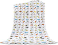 Lightweight Warm Luxury Throw Blanket Fannel Fleece - Soft All-Season