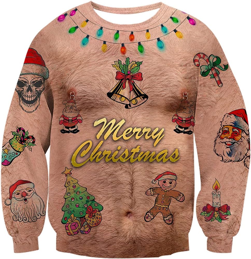 Ahegao 3D Ugly Christmas Sweater for Party