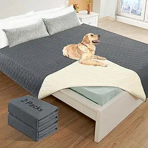 Waterproof Dog Bed Cover Blanket for Large Pets - 2 Pack