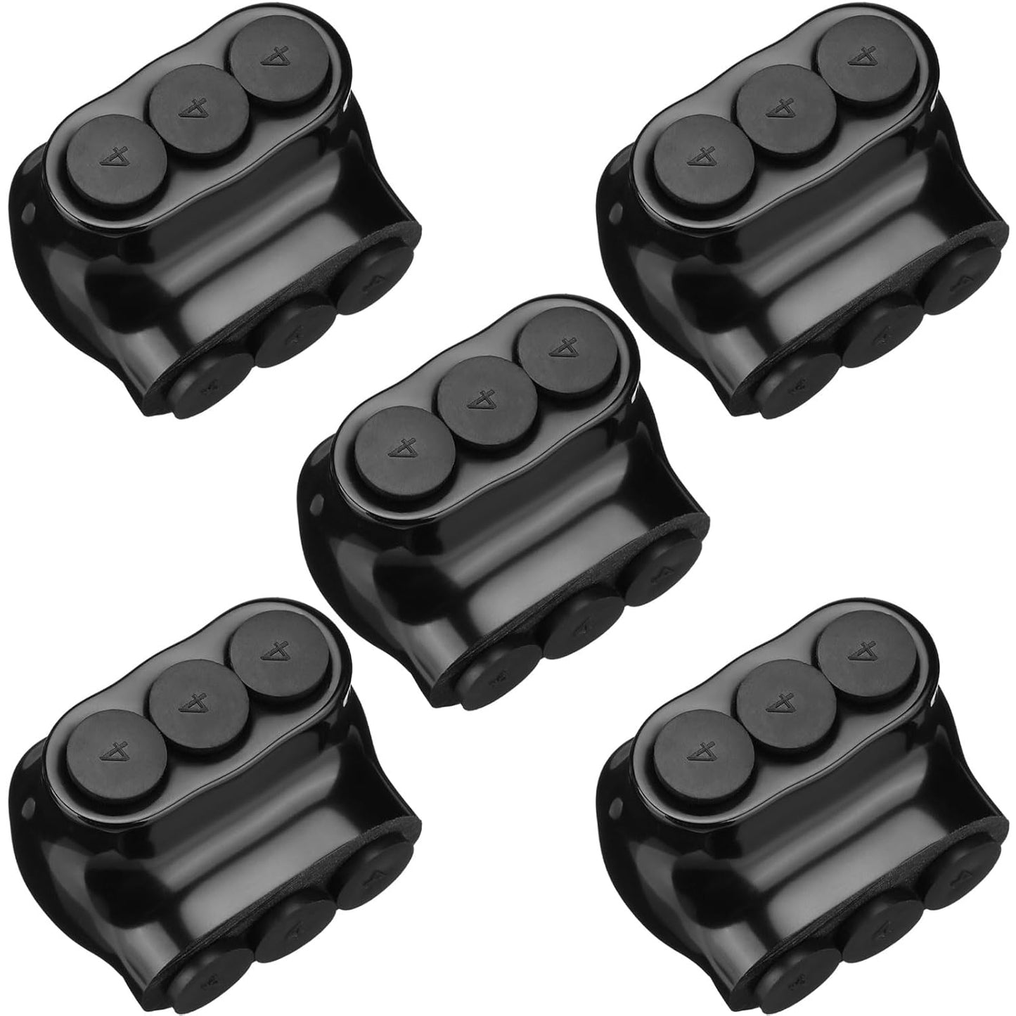 Kanayu 5 Pcs Black Insulated Multi Cable Connector Set