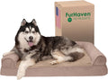 Furhaven Memory Foam Dog Bed for Large Dogs with Bolsters