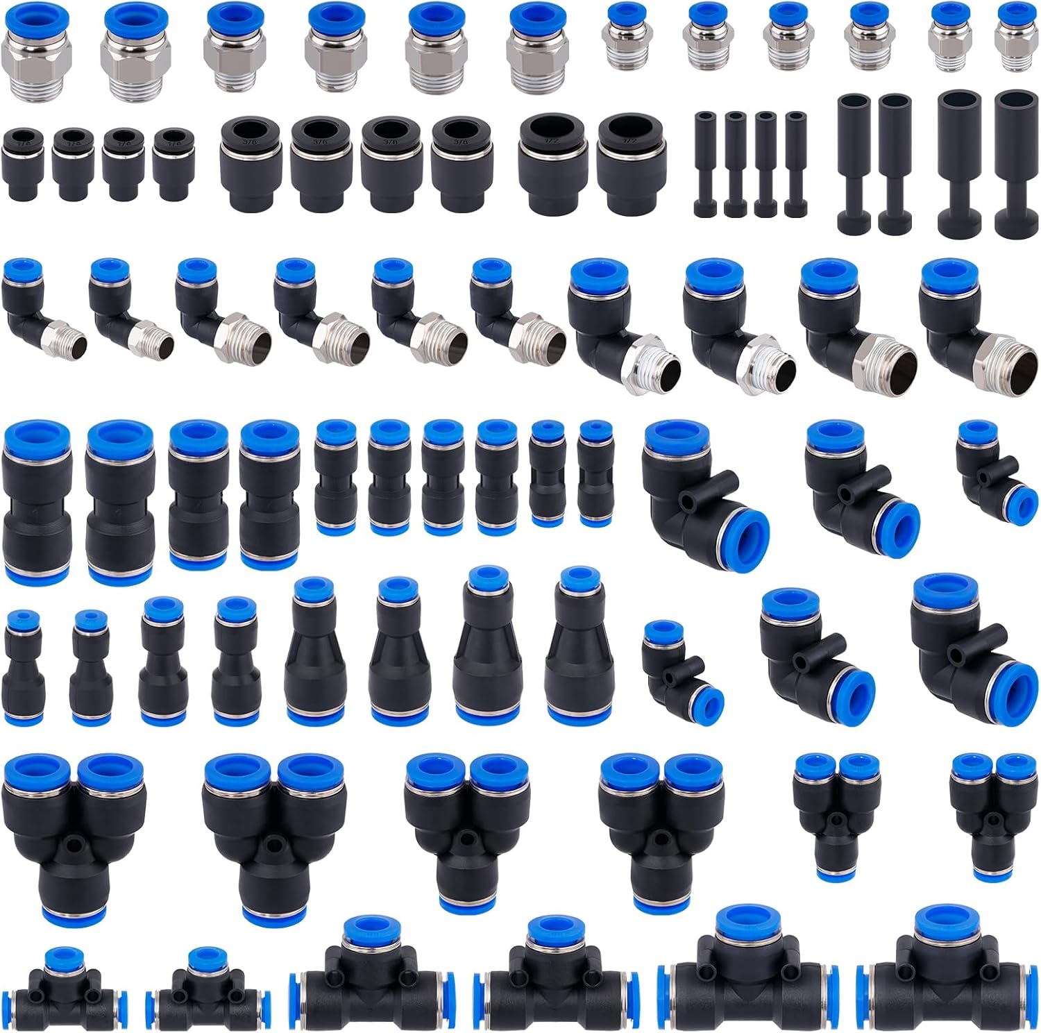 78 PCS Quick Connect Air Fittings Kit for Pneumatic Systems