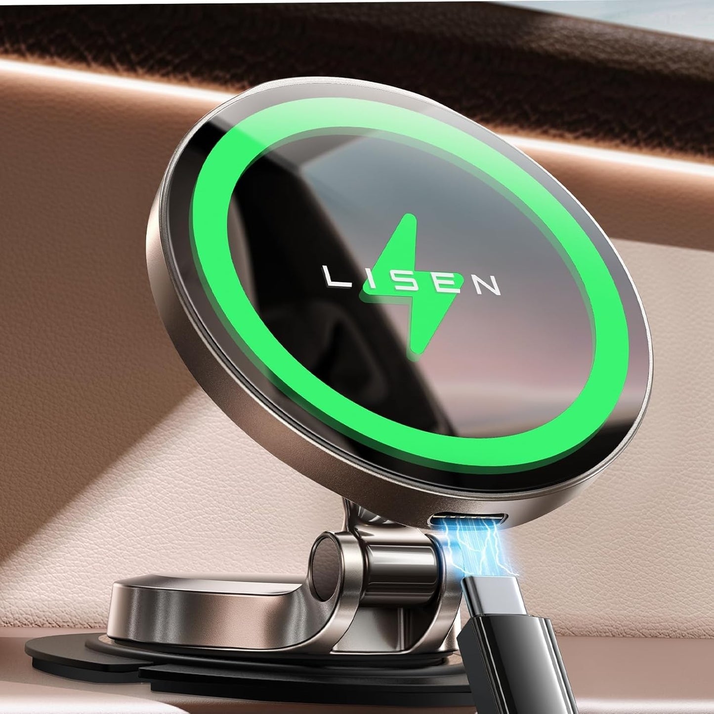 15W Fast Charge Car Mount - LISIN Magsafe