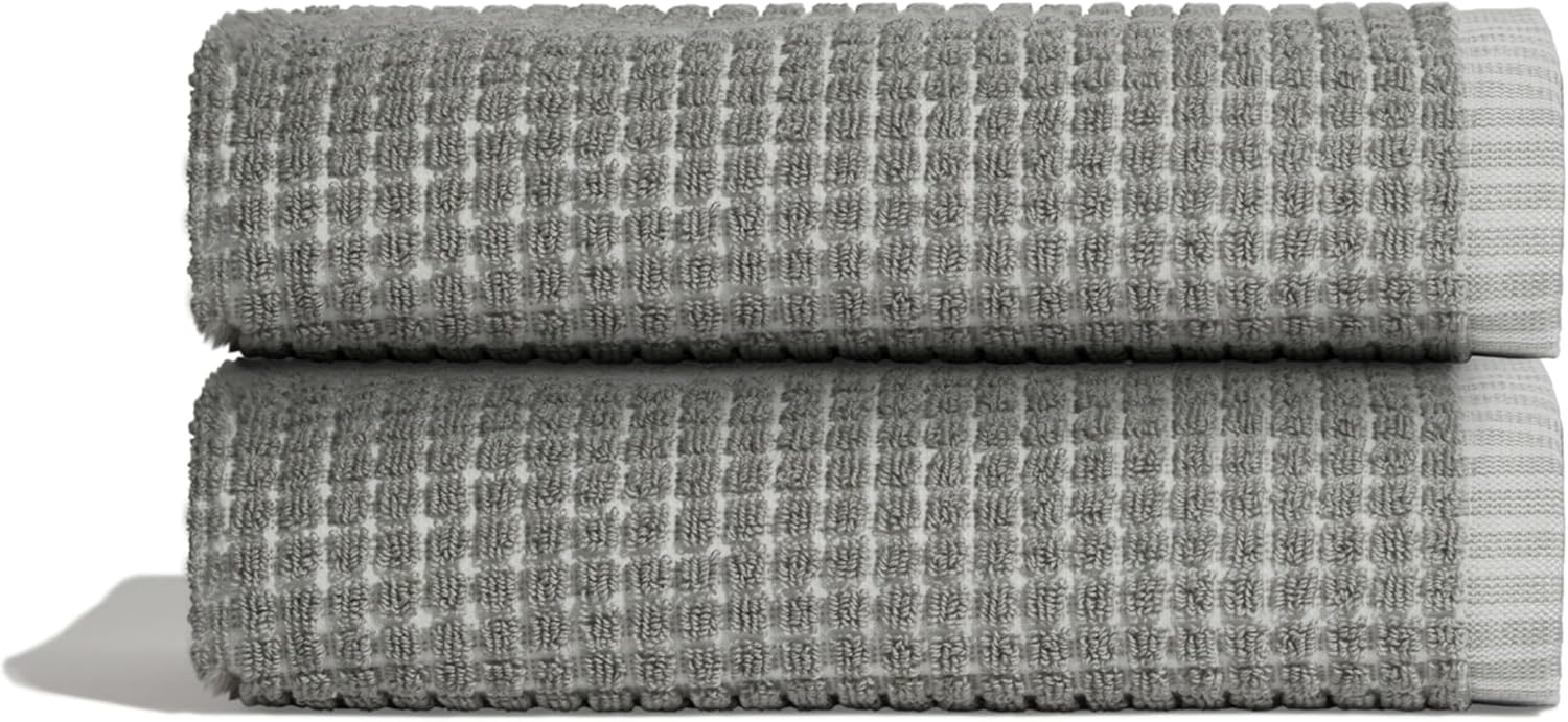 Luxury Cotton Hand Towels Set - Quick Dry & Absorbent 2 Pack