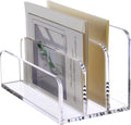 SANRUI Clear Acrylic Mail Organizer - Keep Your Desk Tidy!