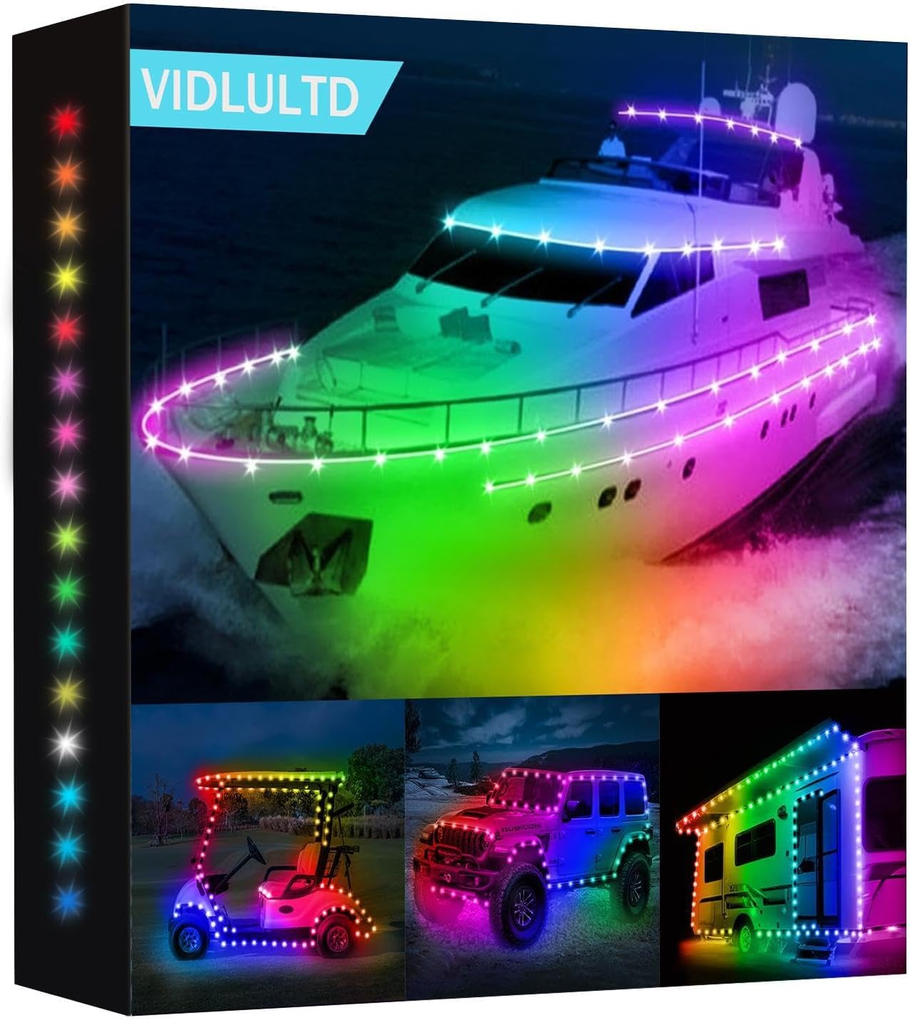 Battery Powered Golf Cart String Lights for Vibrant Night Fun