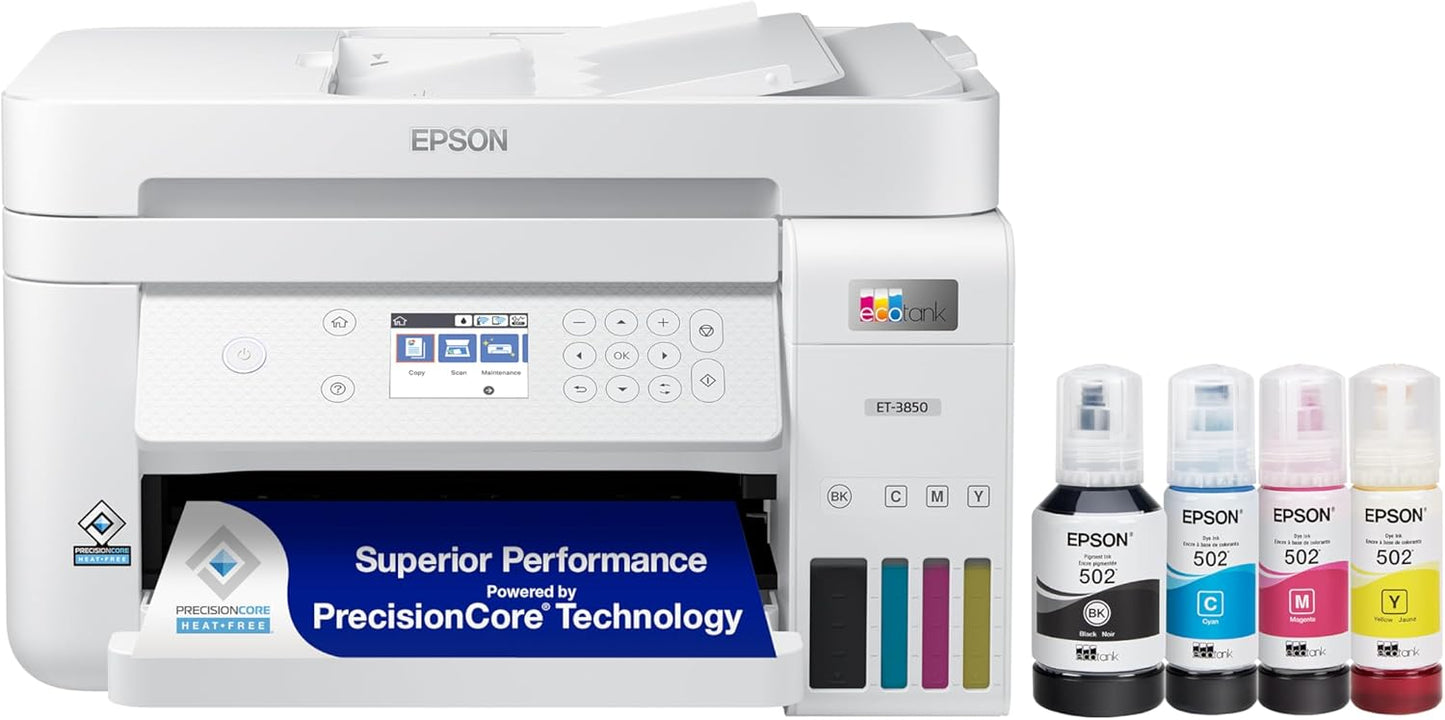 Epson EcoTank ET-3850: Cartridge-Free Color Printing