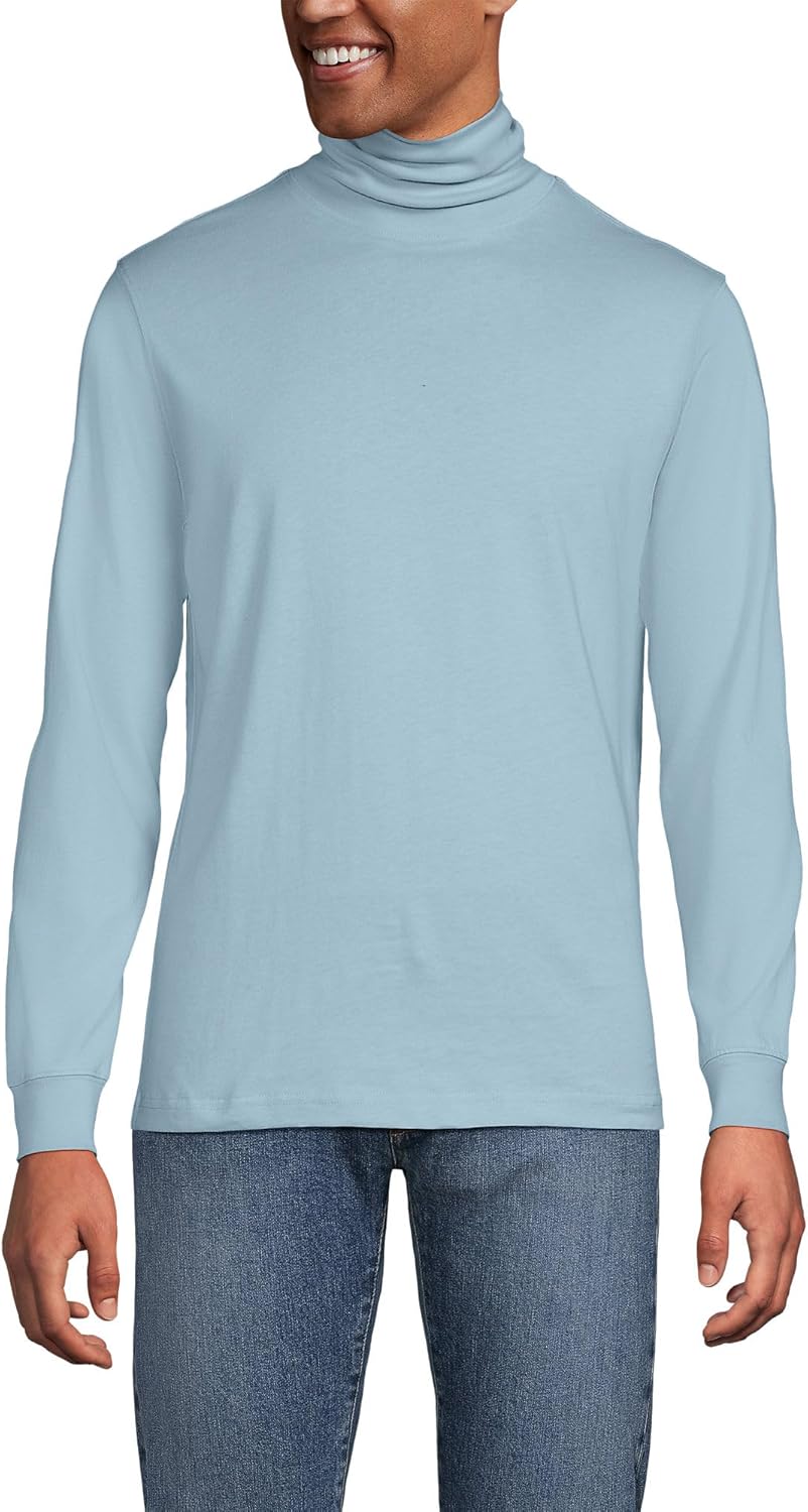 Lands' End Men's Super-T Cotton-Blend Turtleneck Shirt Review