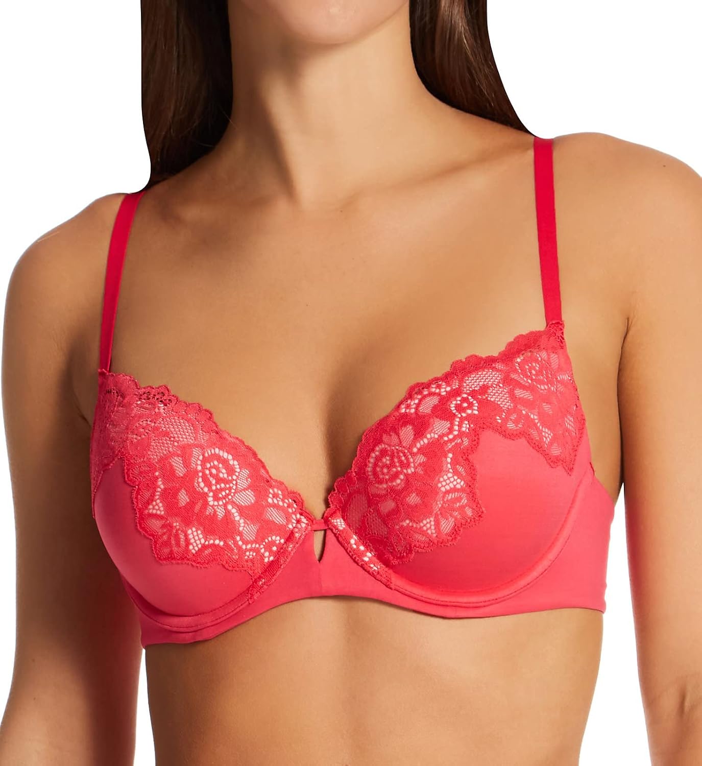 Maidenform Women's Comfort Devotion Underwire Bra with Lace Trim