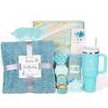 Birthday Gifts for Women Friendship Blue Spa Gift Basket - Thoughtful