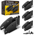 4 Pack E-Track Swivel Wood Beam End Socket Shelf Brackets - Flexible