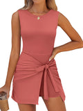 Stylish Women's Sleeveless Romper Dress for Summer Outings