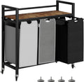 Laundry Hamper Laundry Basket with 3 Removable Bags - 110L Organizer