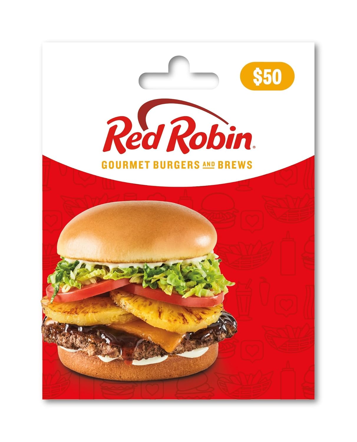 Red Robin Gift Card $50 for Gourmet Burgers and More