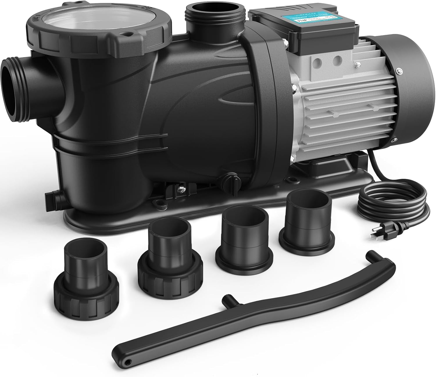 High Flow 2HP Pool Pump for In/Above Ground Pools - 8120 GPH