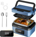Cordless Electric Heated Lunch Box 6.3 Cups - Portable Food Warmer