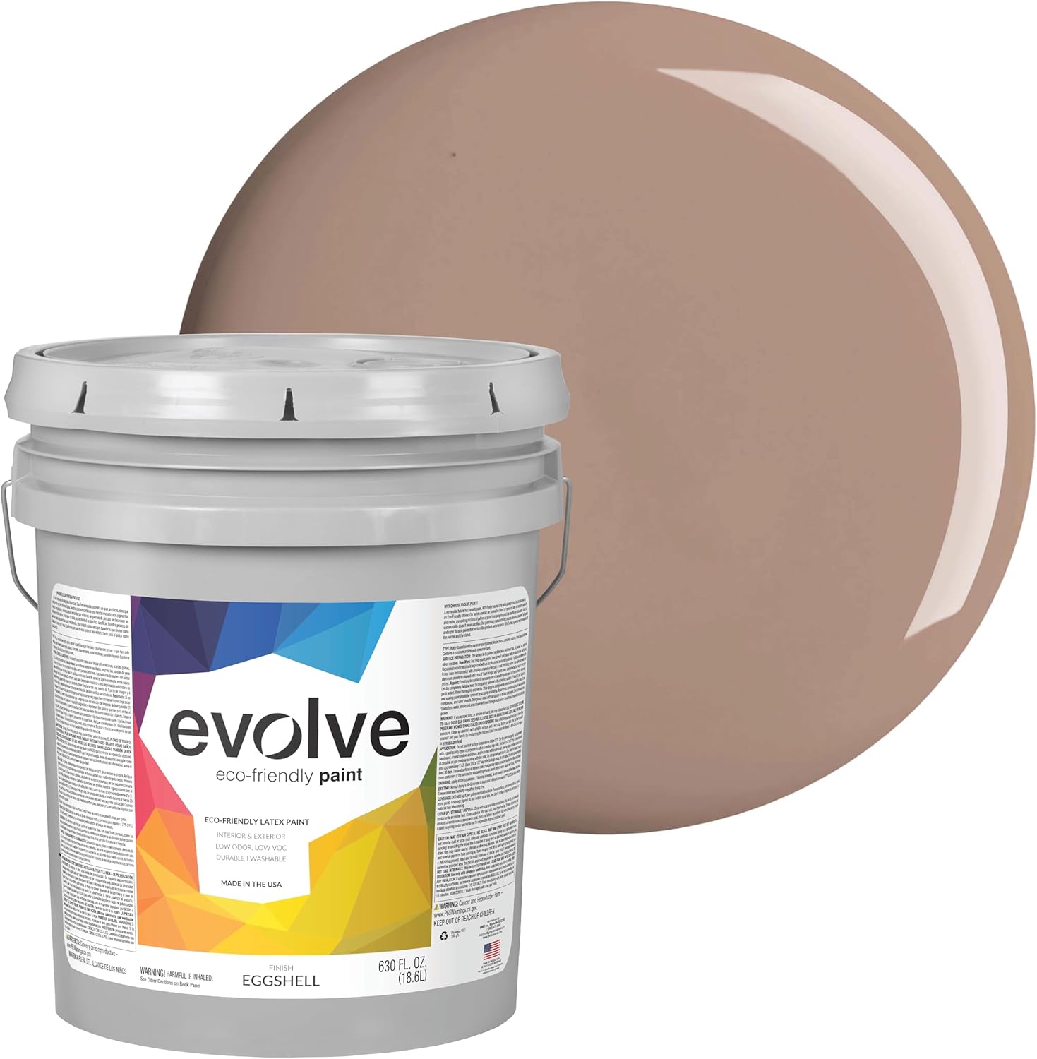 EVOLVE Paint & Primer: Eco-friendly Low Sheen for All Surfaces