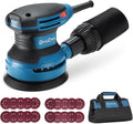 Random Orbital Sander 5-in Palm Sander 6-Speed - Powerful Dust Control