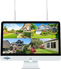 No HDD 15ft LCD Wireless WiFi NVR 16-Channel Network Video Recorder