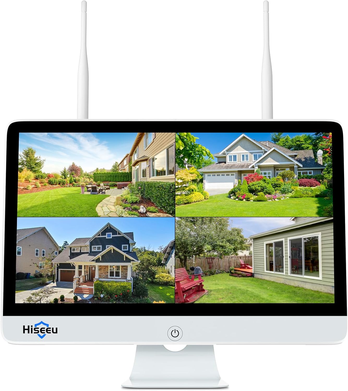 No HDD 15ft LCD Wireless WiFi NVR for 16 Channels Recording