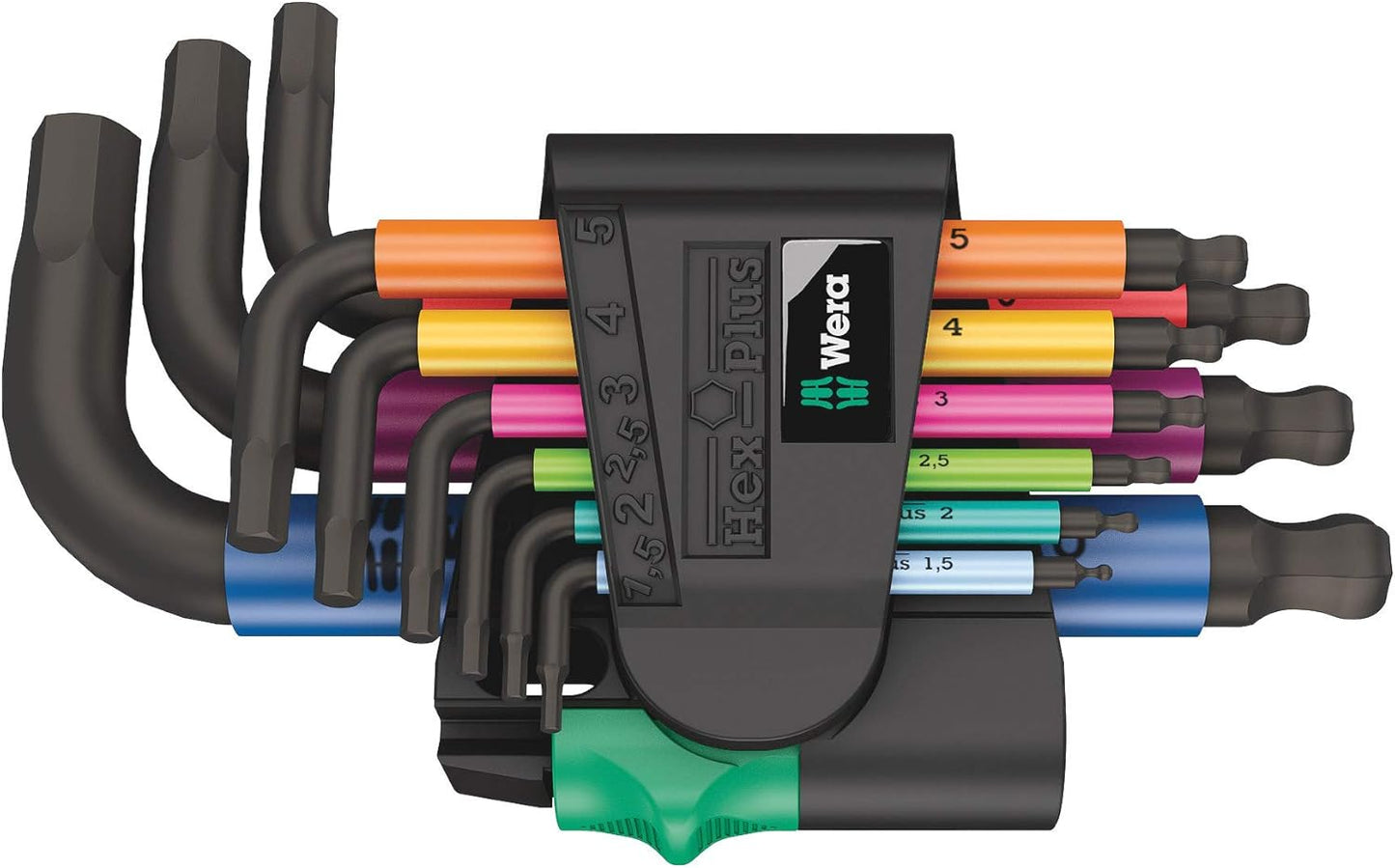 Wera 950/9 Hex-Plus Multicolour L-key Set for Precision Work