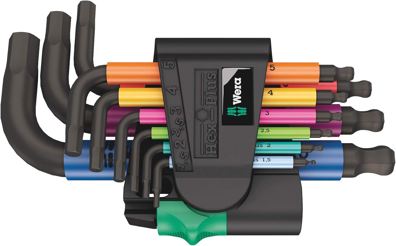 Wera 950/9 Hex-Plus Multicolour L-key Set for Precision Work