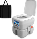 SereneLife 5.2 Gal Portable Camping Toilet - Comfortable, No-Smell