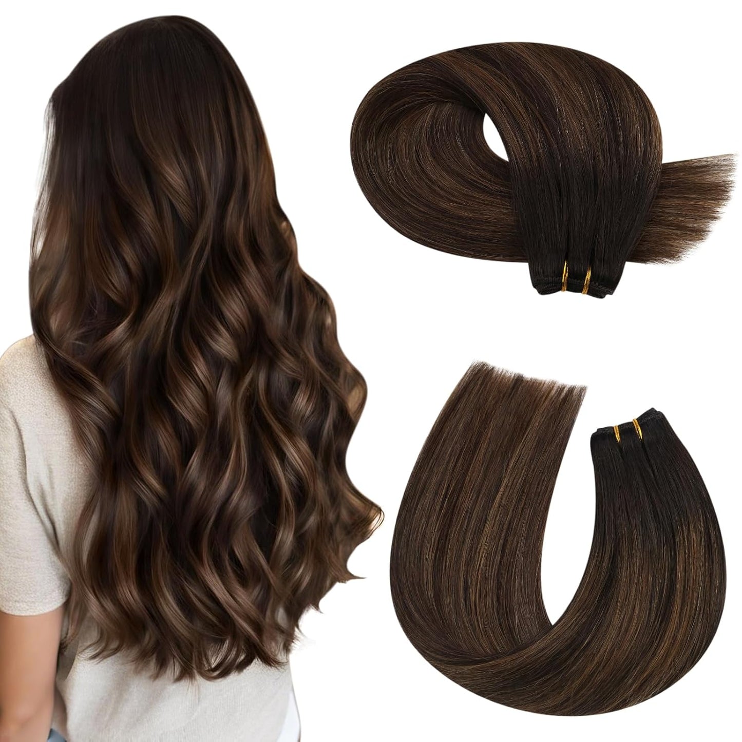 Moresoo Sew in Hair Extensions for Natural Ombre Styles