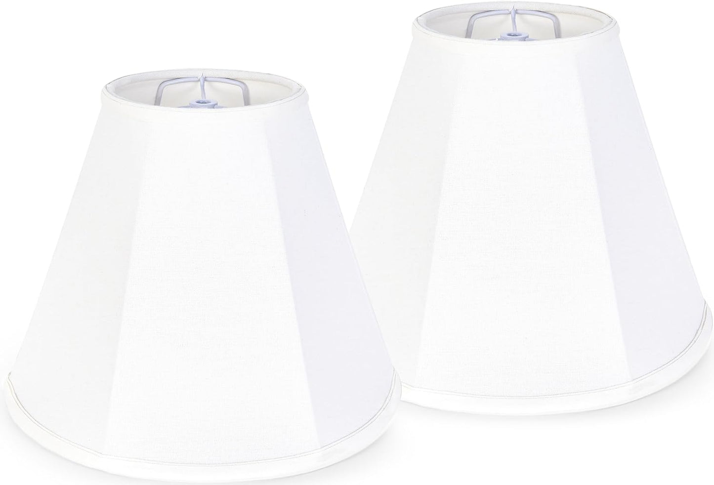 GO&SO White Bell Lamp Shades Set of 2 for Table Lamps