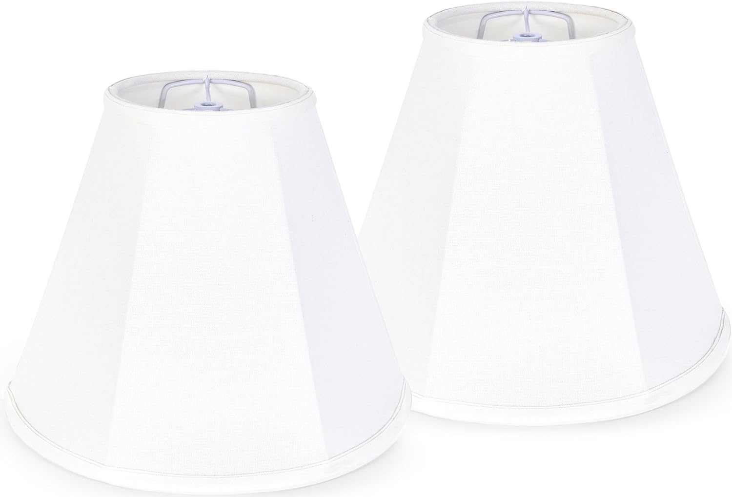 GO&SO White Bell Lamp Shades Set of 2 for Table Lamps