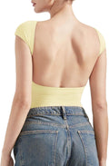SUUKSESS Backless Sexy Going Out Top - Double Lined Y2K Tee