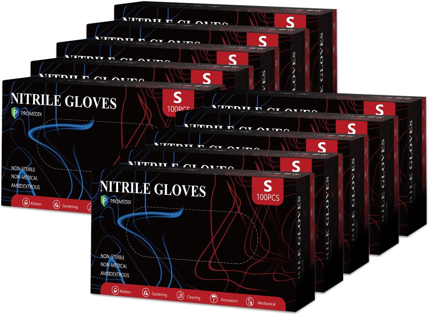 PROMEDIX P Nitrile Disposable Gloves for Cooking and Cleaning
