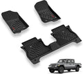 3W Floor Mats Compatible for Jeep Gladiator 2020-2025 - Custom Fit TPE