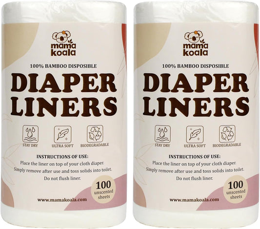 Ultimate Comfort: Mama Koala Diaper Liners, 200 Sheets