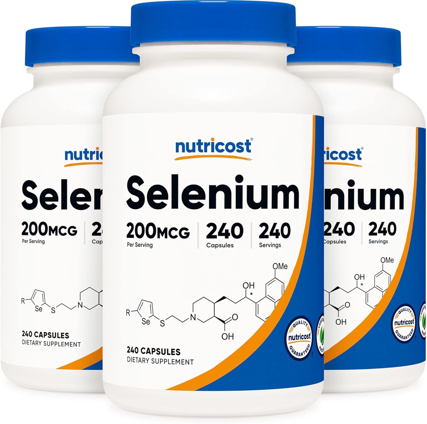 Nutricost Selenium 200mcg Veggie Caps - Non-GMO, Gluten Free