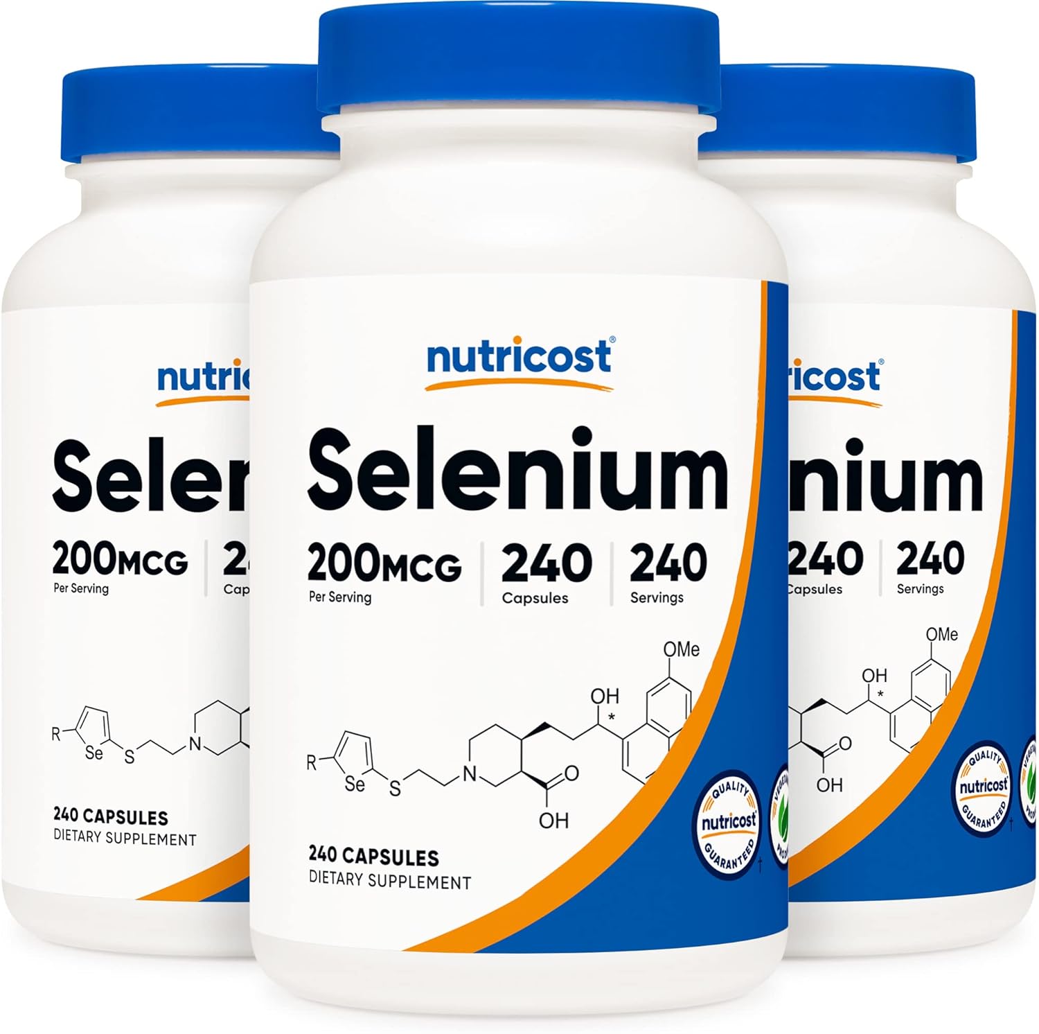 Nutricost Selenium 200mcg Veggie Caps - Non-GMO, Gluten Free