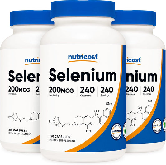 Nutricost Selenium 200mcg Veggie Caps - Non-GMO, Gluten Free
