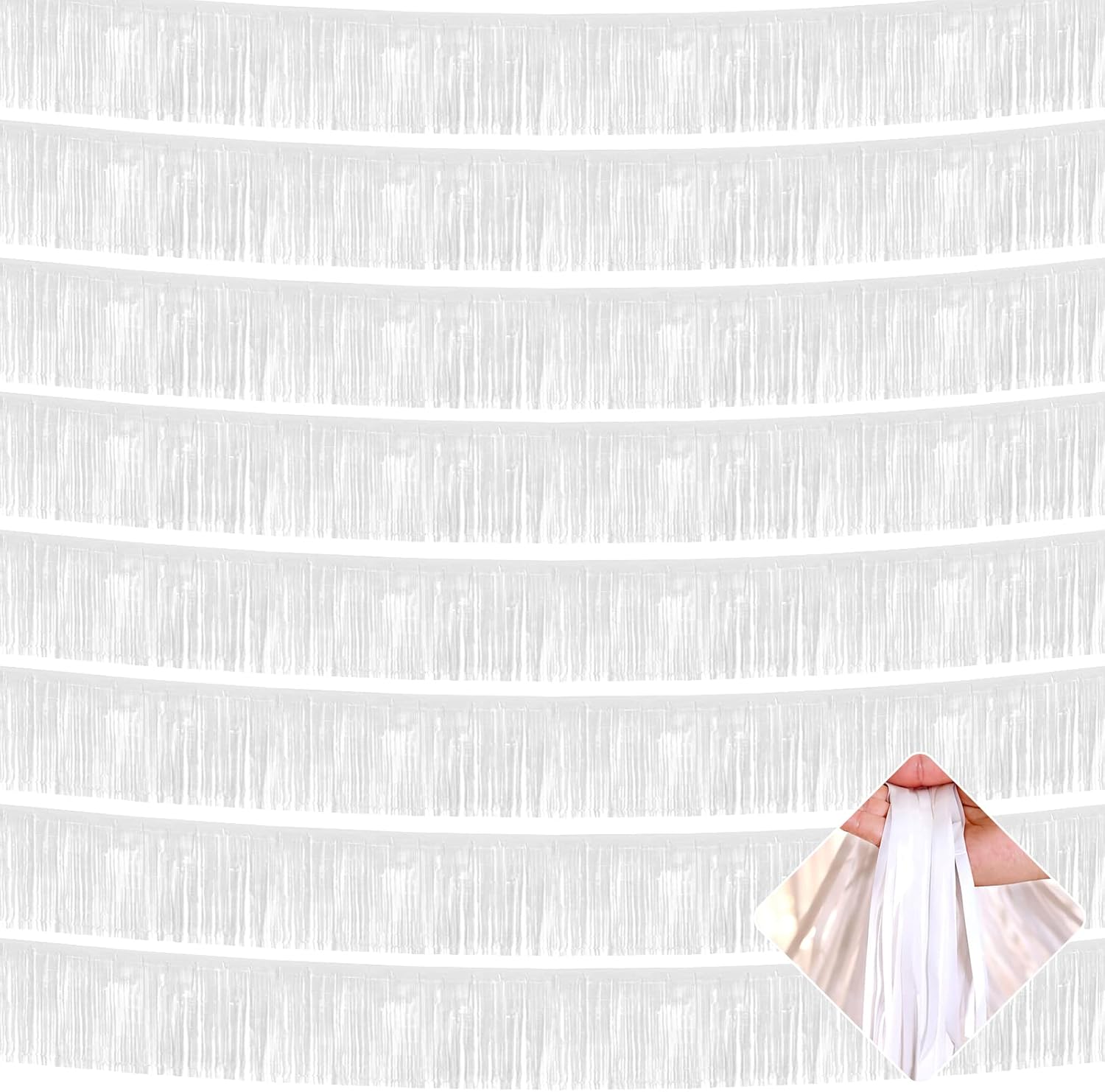 Shimmer & Shine with 10ft Foil Fringe Garland! Ideal for Parties!
